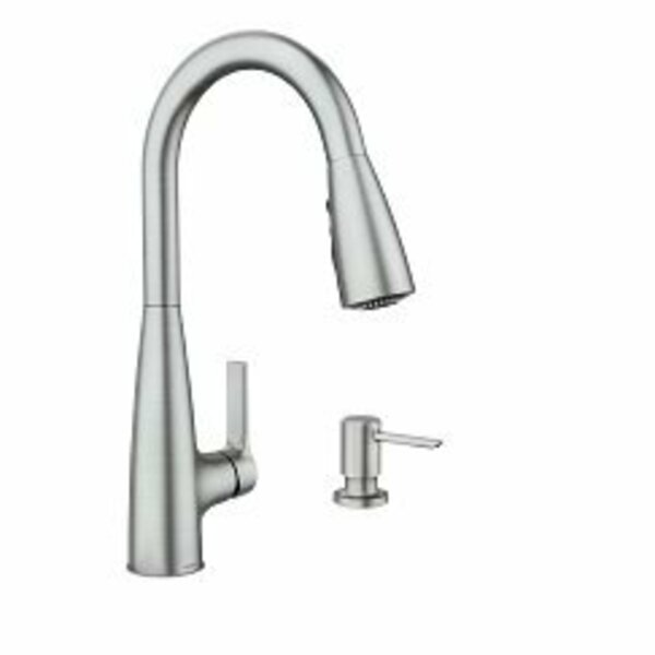 Moen Haelyn One-Handle High Arc Pulldown Kitchen Faucet in Spot Resist Stainless 87627SRS